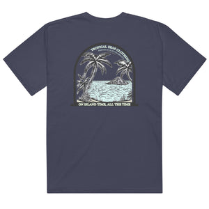 Men’s Island Time, All the Time Heavyweight T-Shirt by Tropical Seas Clothing