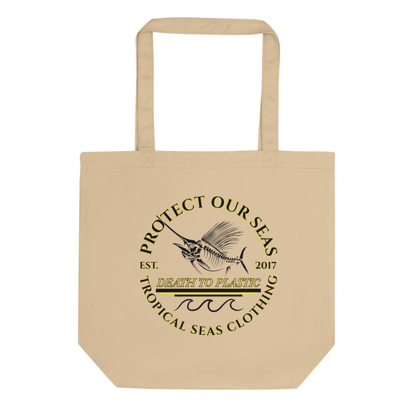 Death - to - Plastic Eco Tote Bag by Tropical Seas Clothing