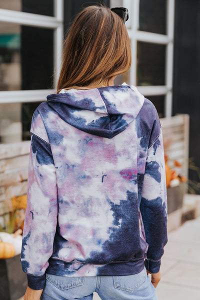 Tie Dye Hoodie Women | Dropped Shoulder Hoodie | The Cheeky Wink