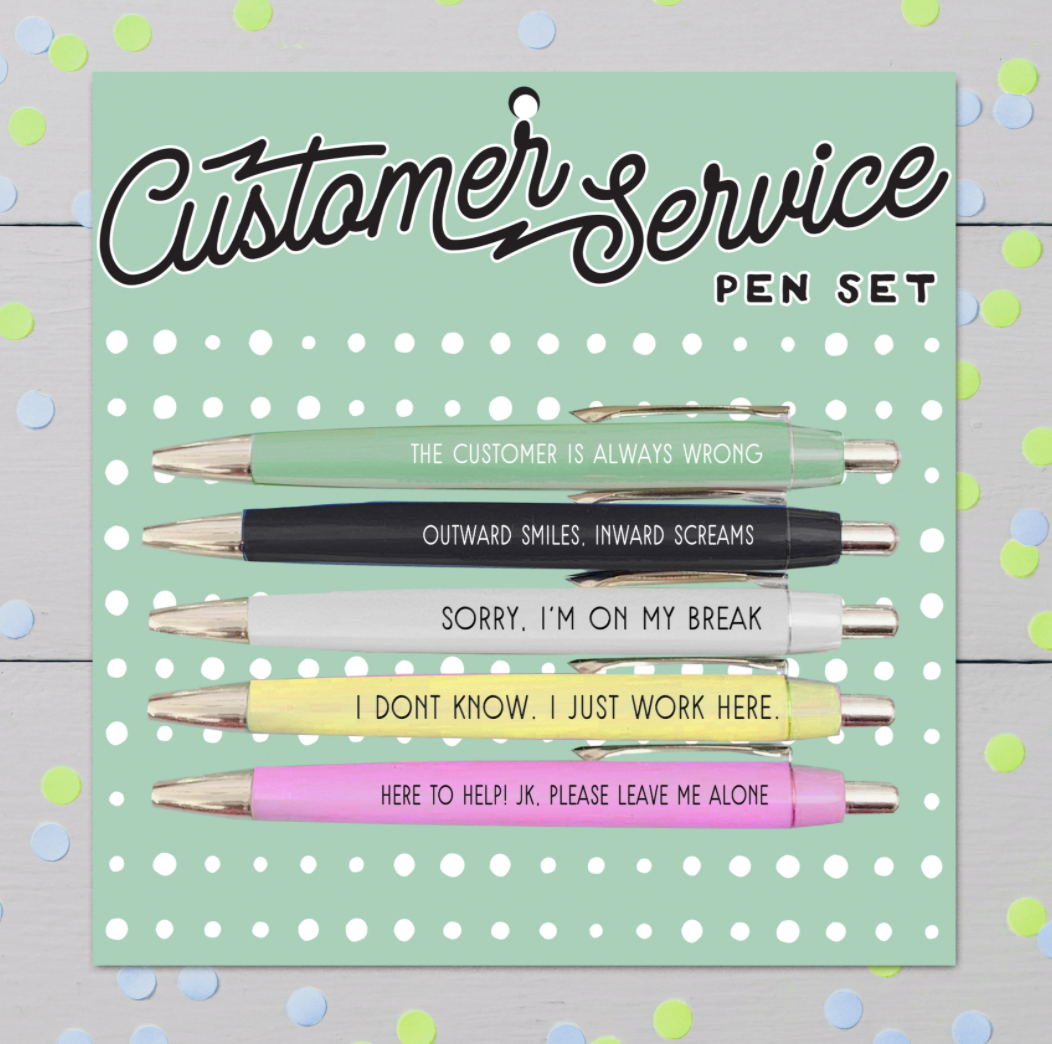 Customer Service Pen Set - The Cheeky Wink