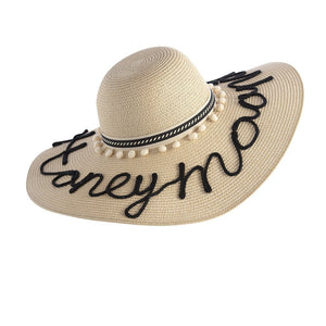 HONEYMOONIN SUN HAT,NATURAL - The Cheeky Wink