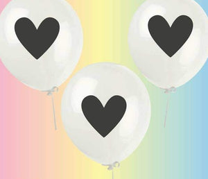 Heart Print Latex Balloons | 3 Pack - The Cheeky Wink