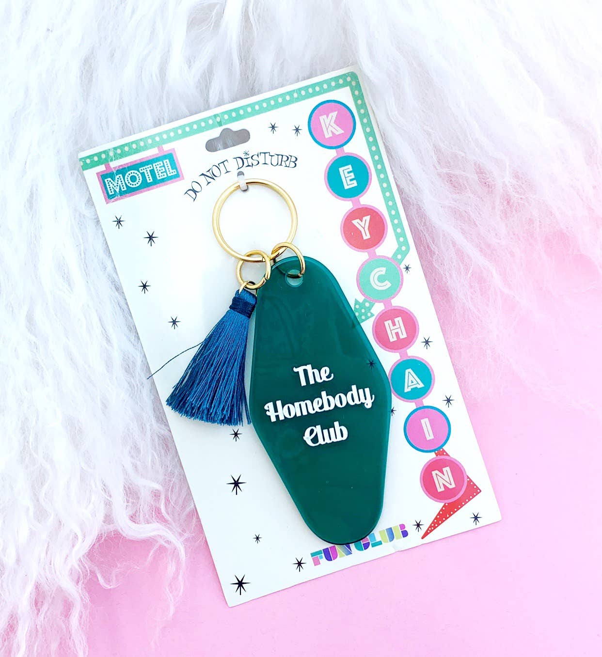 The Homebody Club Keychain - The Cheeky Wink