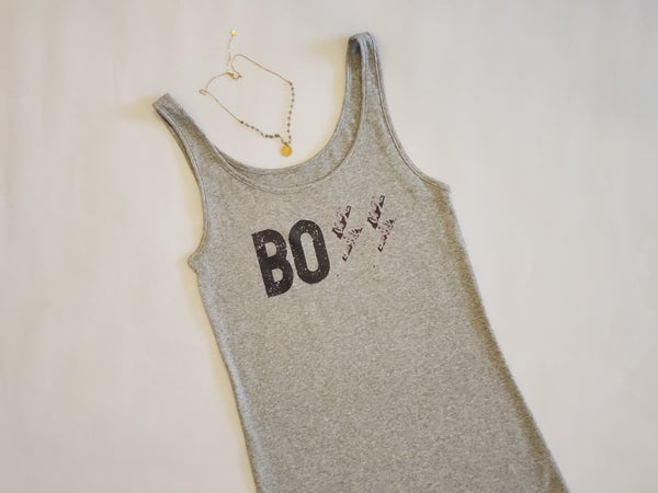 Boss, Distressed Snakeprint Sleeveless Tee, Womens Apparel - The Cheeky Wink