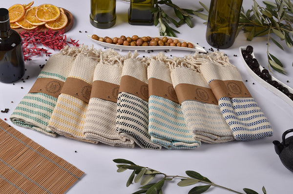 Shiran Kitchen/Hand Towel 2 pack 40x18 in by La'Hammam