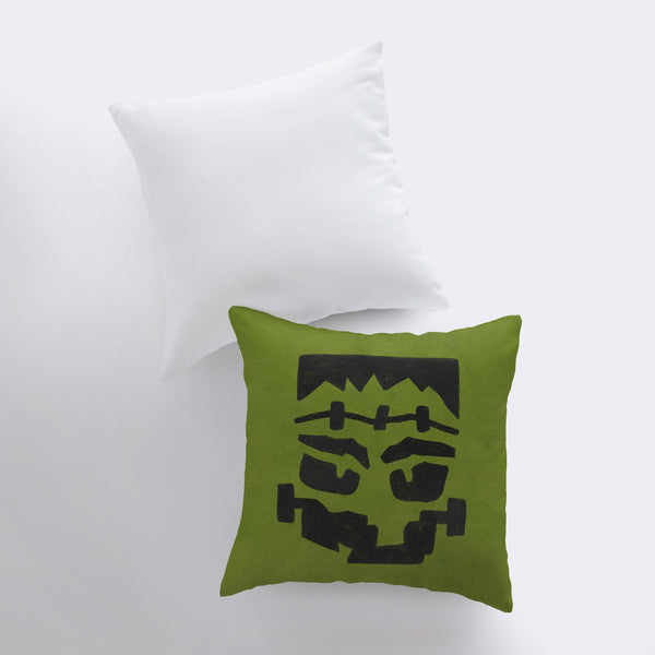 Frankenstein's Monster  Pillow Cover | Fall Décor | Halloween Pillows | Halloween Décor | Fall Throw Pillows | Cute Throw Pillows by UniikPillows