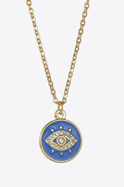 Evil Eye Pendant Necklace | Stainless Steel Necklace | The Cheeky Wink