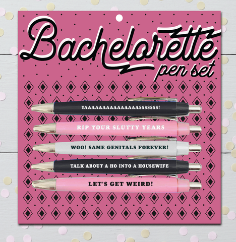 Bachelorette Pen Set - The Cheeky Wink