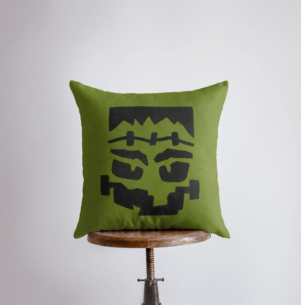 Frankenstein's Monster  Pillow Cover | Fall Décor | Halloween Pillows | Halloween Décor | Fall Throw Pillows | Cute Throw Pillows by UniikPillows