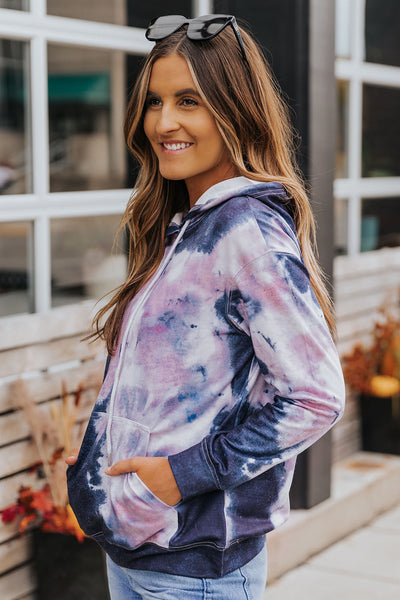 Tie Dye Hoodie Women | Dropped Shoulder Hoodie | The Cheeky Wink