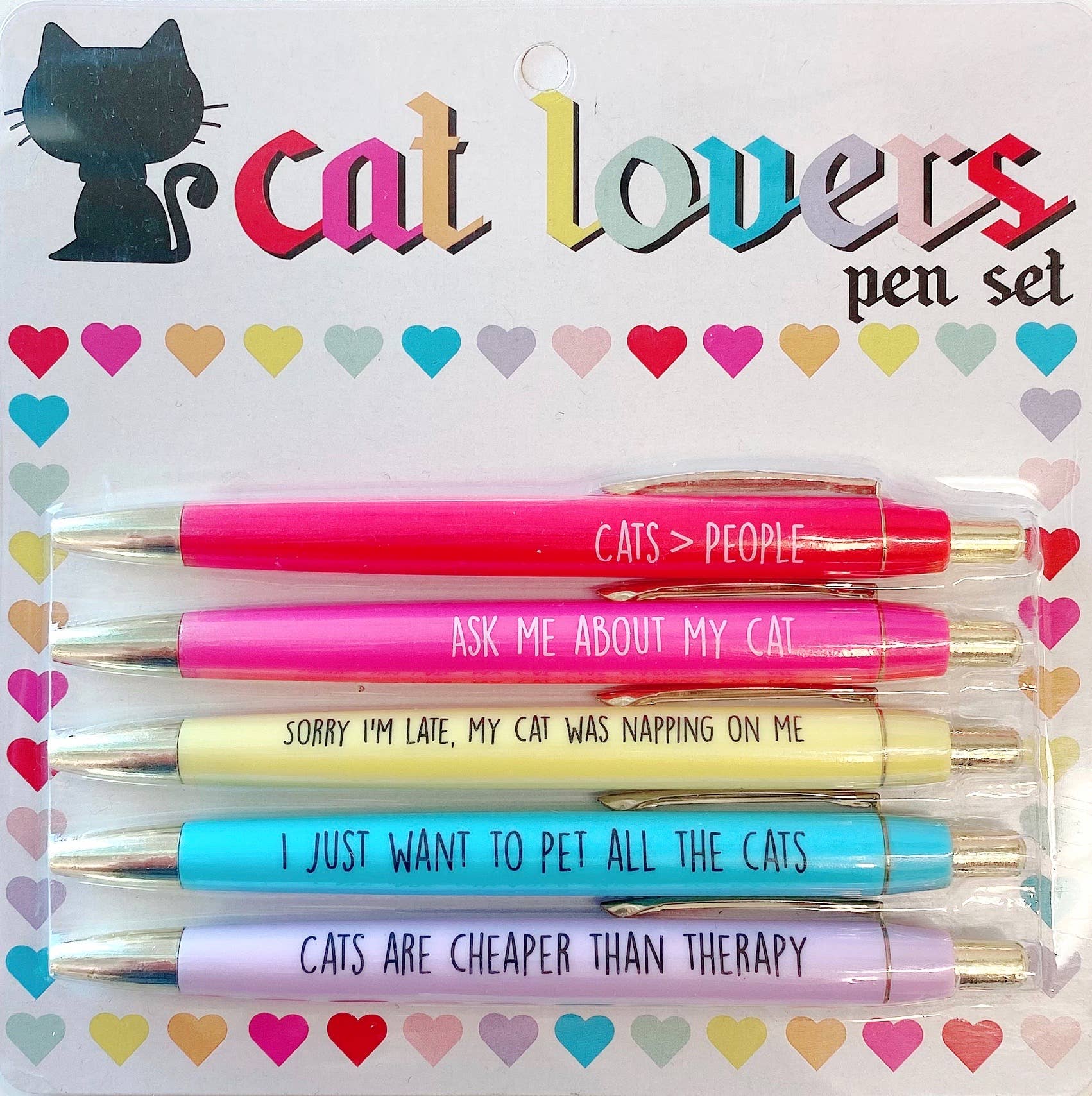 Cat Lovers Pen Set - The Cheeky Wink