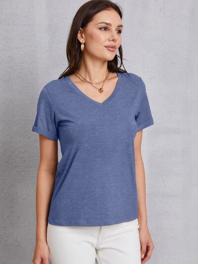 V-Neck Short Sleeve T-Shirt