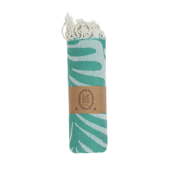 Jungle Peshtemal Pure Cotton Throw Beach Towel by La'Hammam