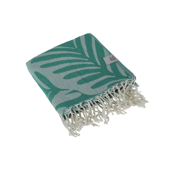 Jungle Peshtemal Pure Cotton Throw Beach Towel by La'Hammam