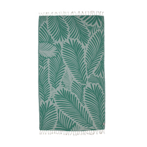 Jungle Peshtemal Pure Cotton Throw Beach Towel by La'Hammam