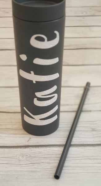 Personalized Insulated Tumbler with Straw. Drinkware Gifts. - The Cheeky Wink