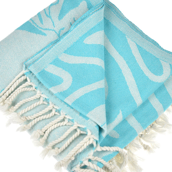 Exclusive Clean Ocean Peshtemal Pure Cotton Beach Towel by La'Hammam