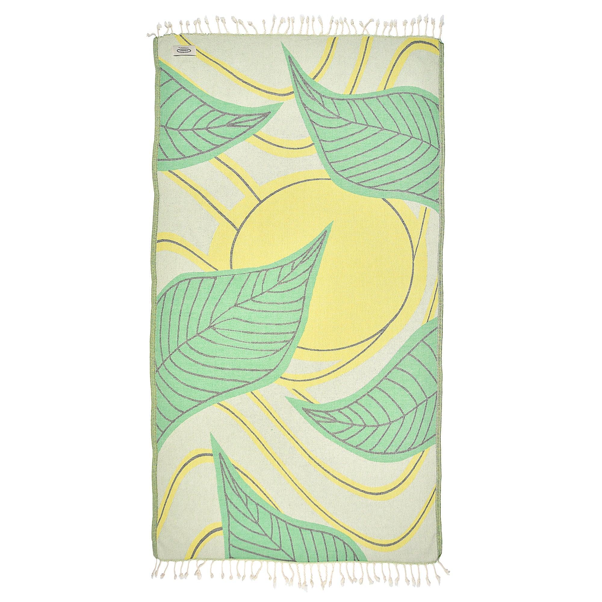 Exclusive Sun and Jungle Peshtemal Pure Cotton Beach Towel by La'Hammam