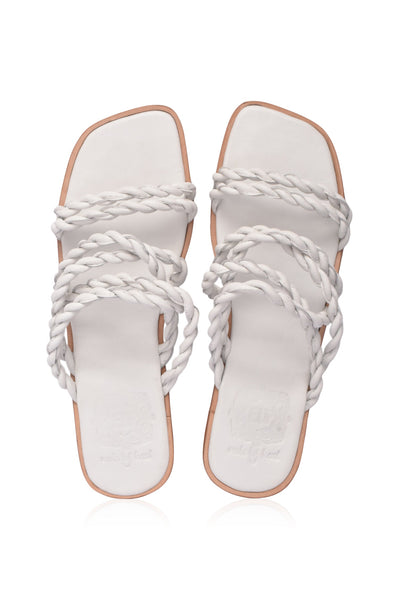 Melasti Woven Leather Slides by ELF