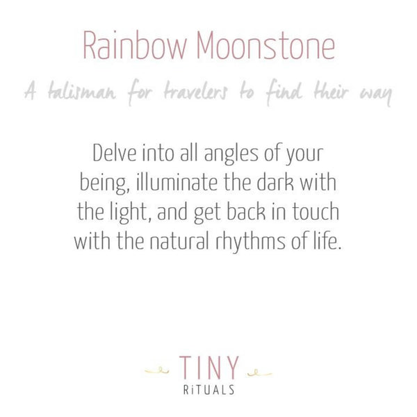 Rainbow Moonstone Energy Bracelet by Tiny Rituals