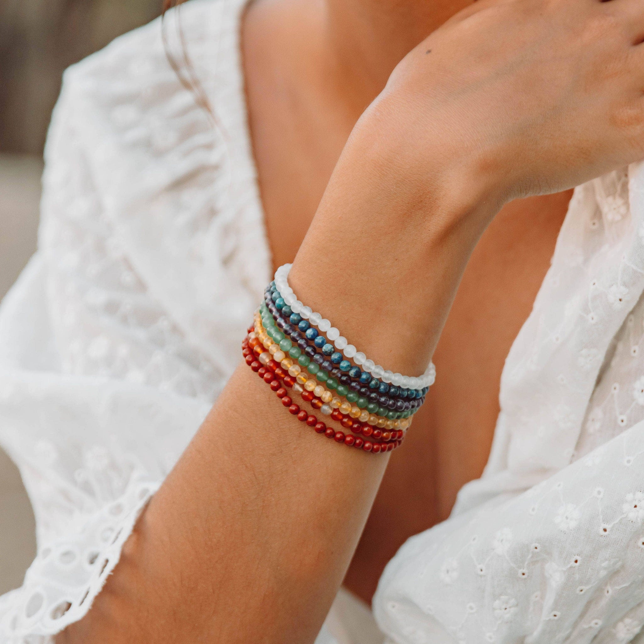 Chakra Bracelet Set by Tiny Rituals