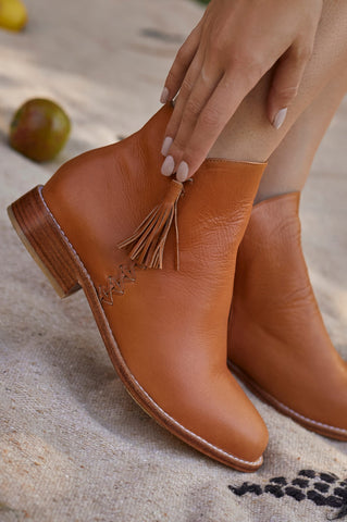 Treasure Leather Ankle Boots by ELF