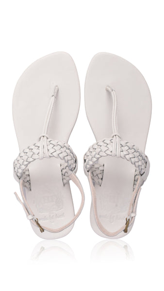 Venetian T-strap Leather Sandals by ELF