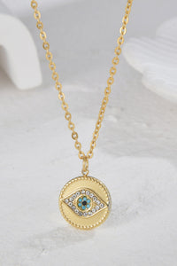 Evil Eye Pendant Necklace | Stainless Steel Necklace | The Cheeky Wink