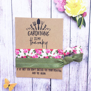 Gardening Is My Therapy Hair Tie Set - The Cheeky Wink