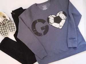 Womens GO!! Soccer Love Sweatshirt - The Cheeky Wink