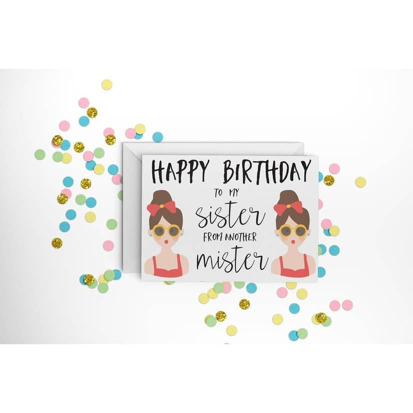 Happy Birthday Sister Card | Birthday Card For Sister| The Cheeky Wink