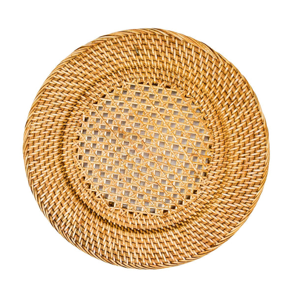 Isla Rattan Placemat / Charger (Set of 2) by POPPY + SAGE