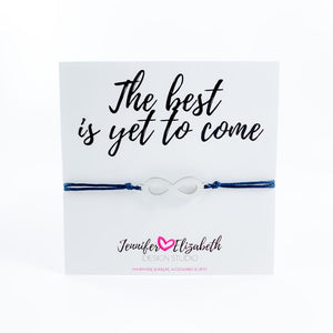 The Best Is Yet To Come Inspirational Carded Sliding Knot Bracelet - The Cheeky Wink