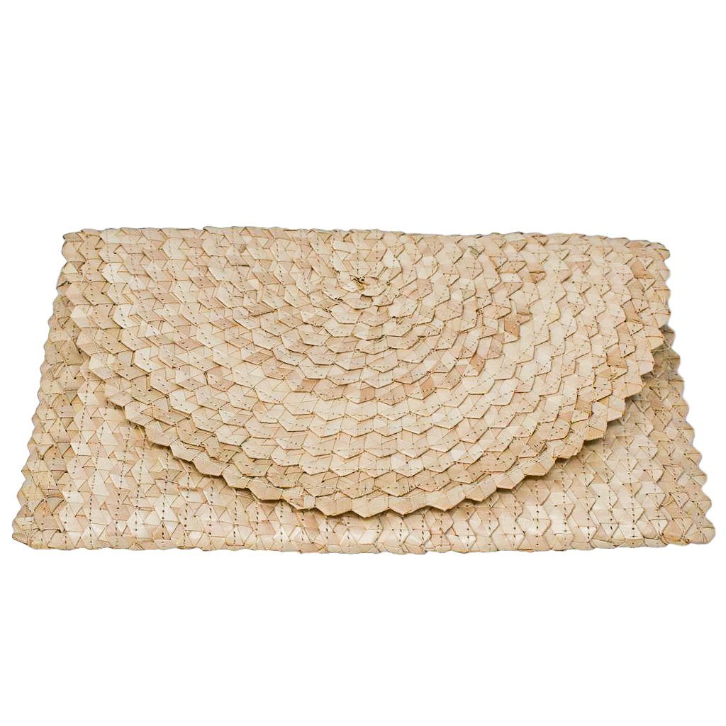 LIZZIE GRASS CLUTCH - Light Natural by POPPY + SAGE