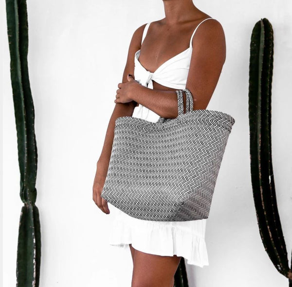 MAISY TOTE - BLACK by POPPY + SAGE