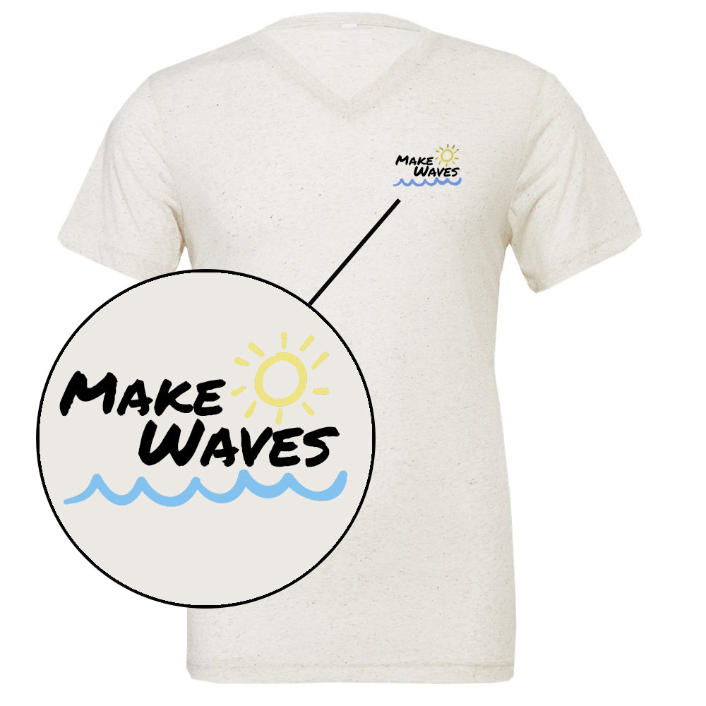 Make Waves Embroidered Classic V by Kind Cotton