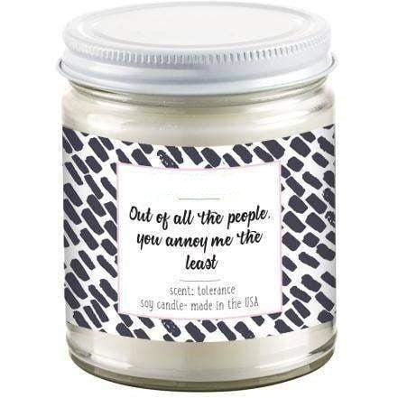 Out of All the People You Annoy Me the Least. Scented Candle. Humor Gifts. - The Cheeky Wink