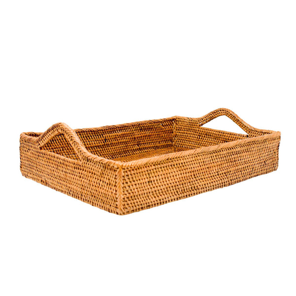 Rattan Tray with Handles by POPPY + SAGE