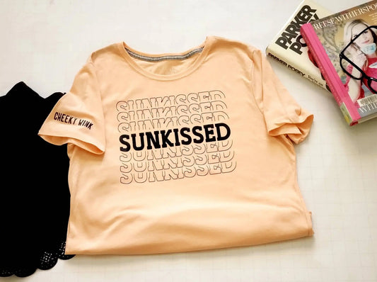 Sunkissed, Womens Cotton Tee. - The Cheeky Wink