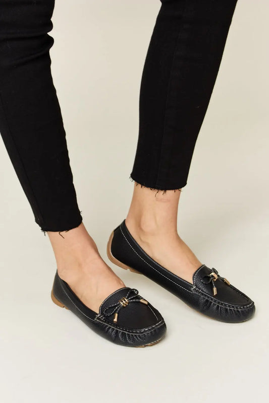 Forever Link Slip On Bow Flats Loafers - The Cheeky Wink